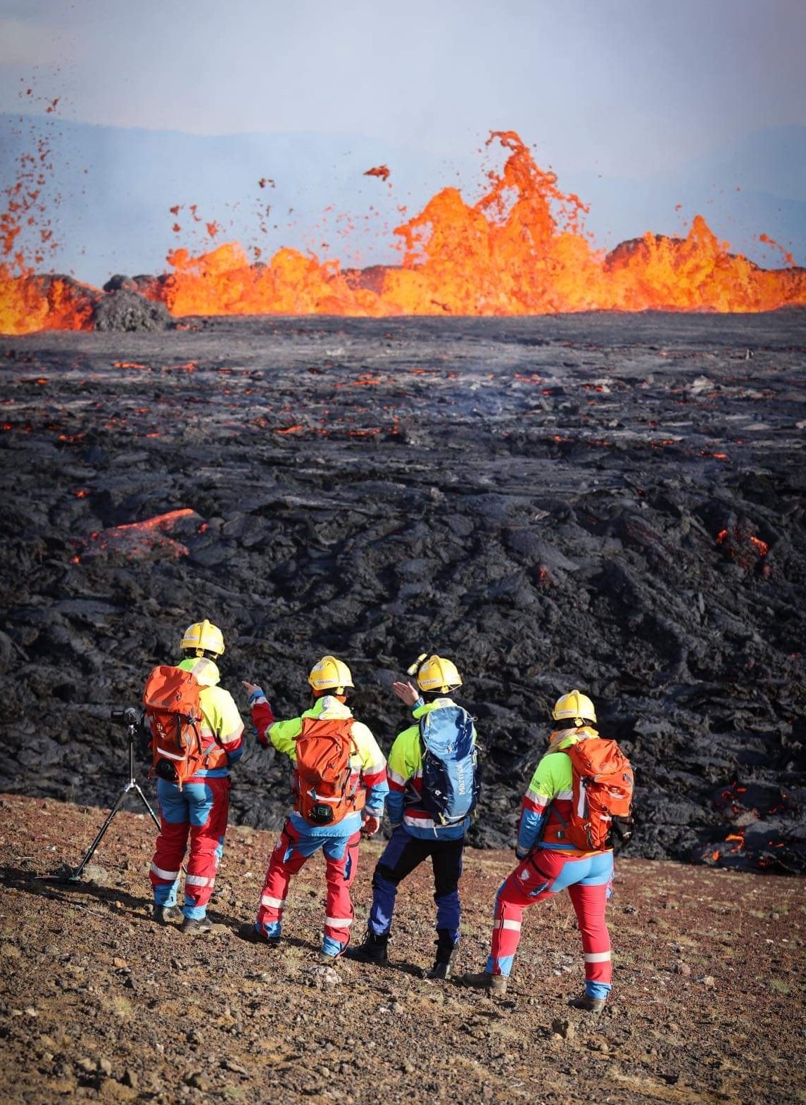 czynny wulkan na islandii
